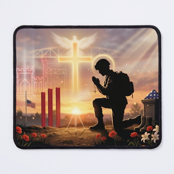 Item preview, US Army Engineer Catholic Memorial Tribute designed and sold by Omni Craft .