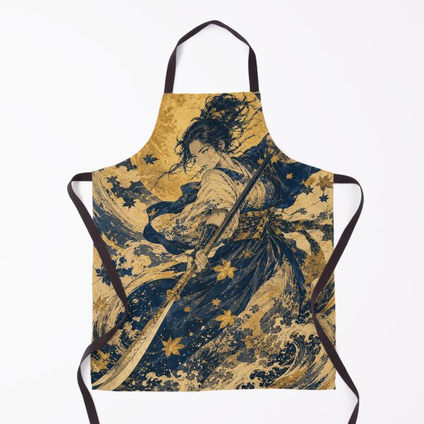 Item preview, Golden Moon Ronin Warrior Japanese Ukiyo-e Poster designed and sold by DrizzyV.
