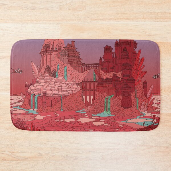 Artikelvorschau, Crimson Crystal Castle – Mystische, von Ghibli inspirierte Fantasy-Kunst entworfen und verkauft von AliAltinelArt.