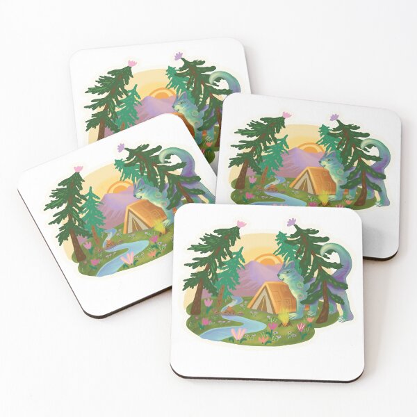 Item preview, Camping with the Giant Forest Cat designed and sold by FaliushART.