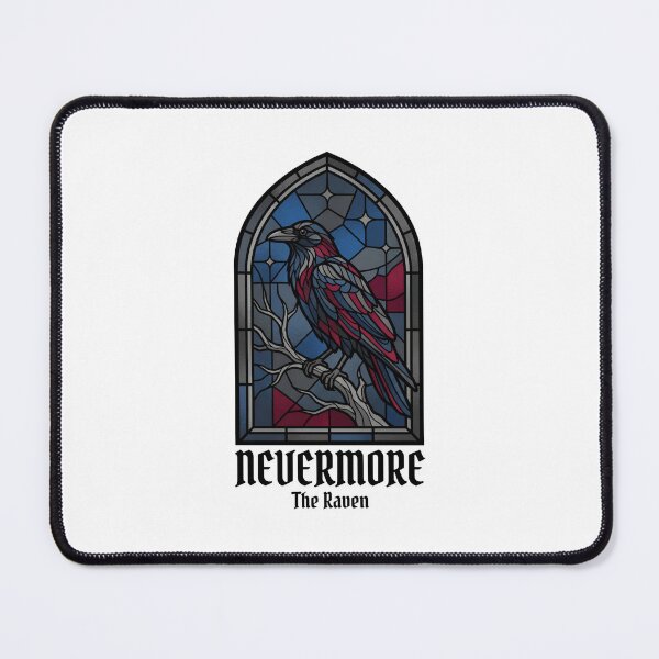 Item preview, Edgar Allan Poe Stained Glass The Raven Nevermore designed and sold by Fenay Designs.