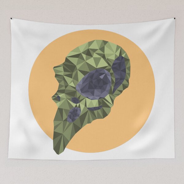 Item preview, Low poly bird skull designed and sold by otherowls.