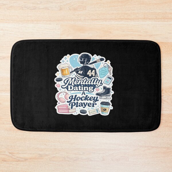 Item preview, Mentally Dating A Hockey Player Cute Retro Hockey Romance Sticker designed and sold by Artbysarmina.
