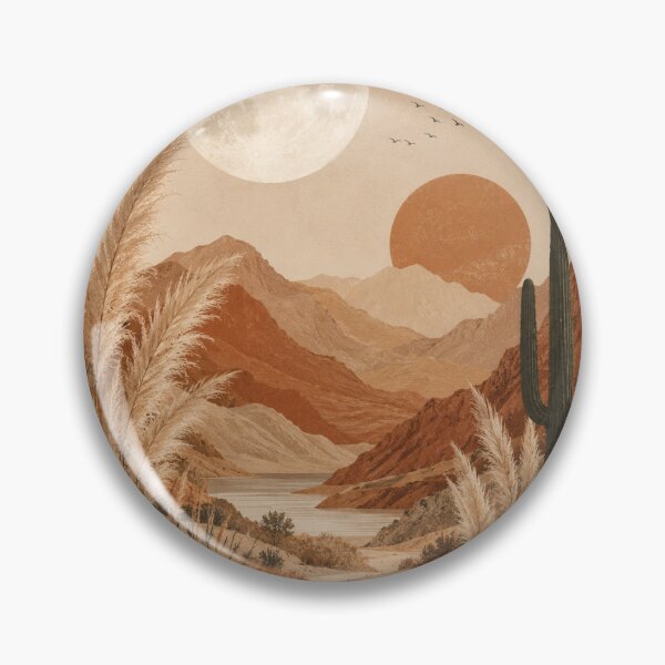 Item preview, Desert Moon Boho Landscape designed and sold by Creativeeworld777.