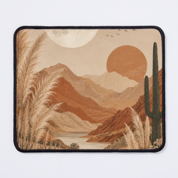 Item preview, Desert Moon Boho Landscape designed and sold by Creativeeworld777.