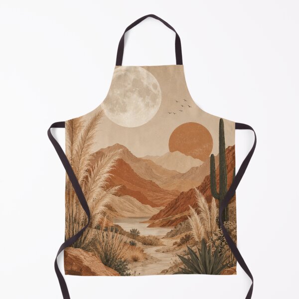 Item preview, Desert Moon Boho Landscape designed and sold by Creativveworrld03.