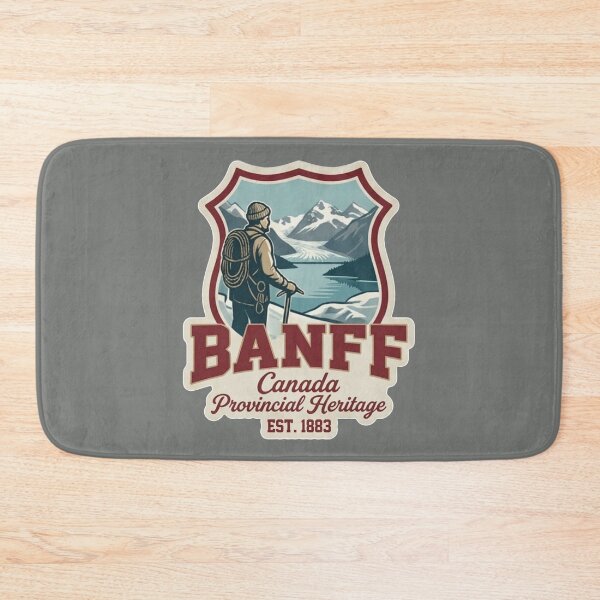 Item preview, Banff Canada Provincial Heritage - Vintage Academic Mountain Crest designed and sold by The True American.