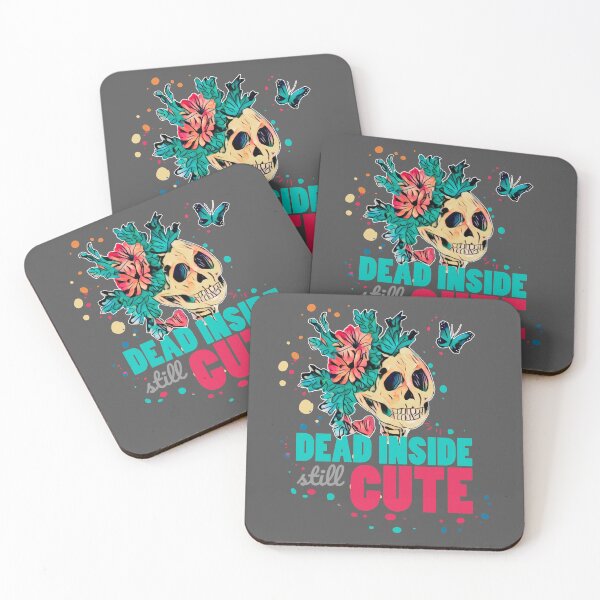 Item preview, Dead Inside Still Cute - Skull Art designed and sold by ArtdeGwo.