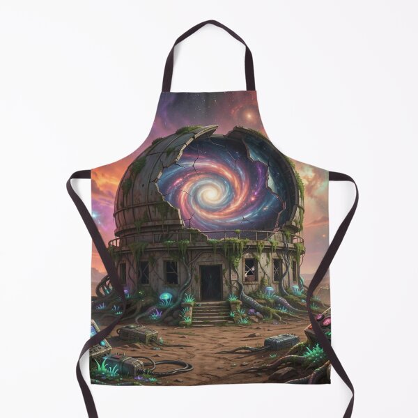 Item preview, Galactic Observatory Ruins with futuristic energy and cosmic light in a surreal landscape designed and sold by FotoworldEdel.