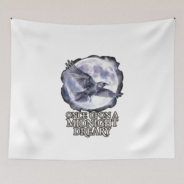 Item preview, Edgar Allan Poe Once Upon a Midnight Dreary Watercolor designed and sold by Fenay Designs.