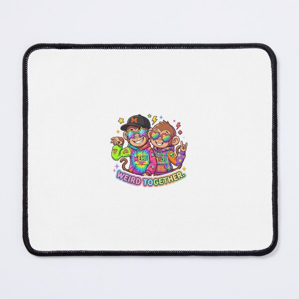 Item preview, Weird Together Monkey Sticker | Funny Couple Cartoon Meme designed and sold by Newkidshub.