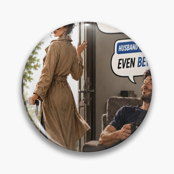 Item preview, Wife Leaving Husband Funny Marriage Humor Art designed and sold by riki2365.
