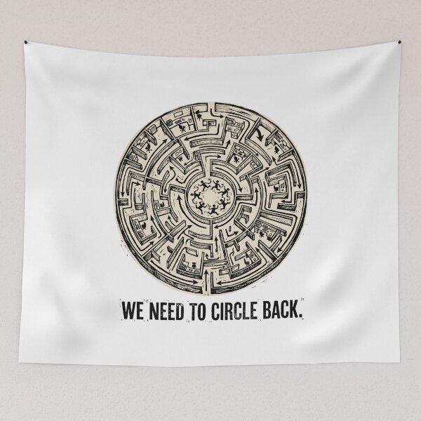 Item preview, We Need to Circle Back Corporate Cubicle Labyrinth Maze designed and sold by Fenay Designs.