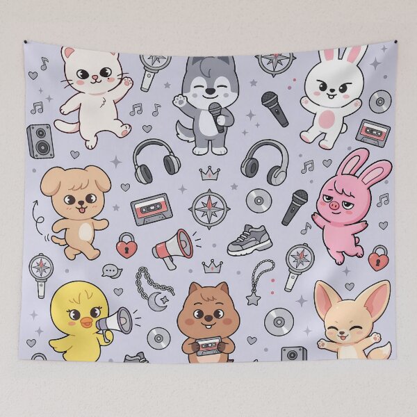 Item preview, SKZOO Kawaii Collage - Stray Kids designed and sold by KismetsKawaiiCo.
