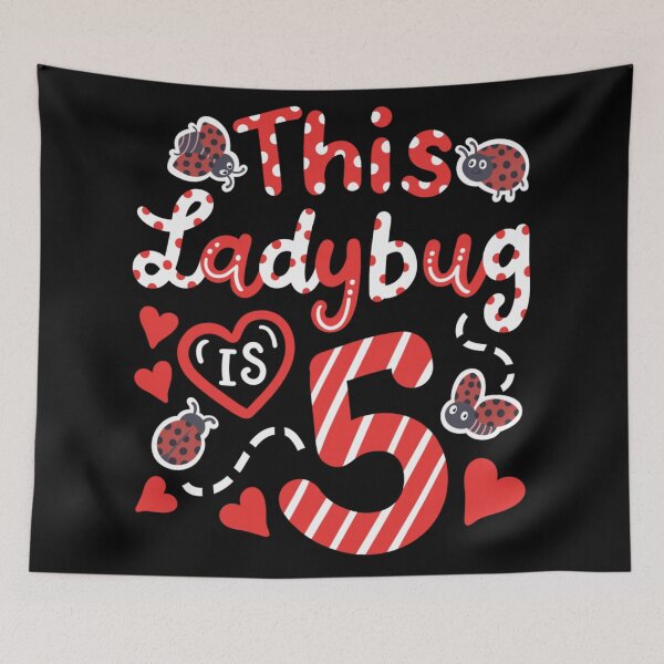 Item preview, This Ladybug Is 5 Cute Fifth Birthday Girl Party Gift designed and sold by DuneHaicna.