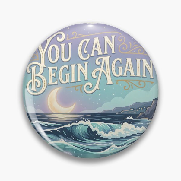 Item preview, You Can Begin Again – Ocean Therapy Poster Design designed and sold by Sea Gem.