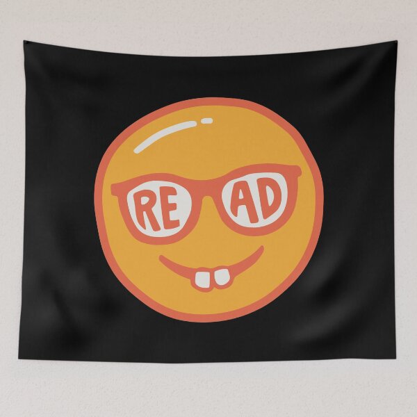 Item preview, Retro Read Emoji - Book Lover designed and sold by Zerhof.