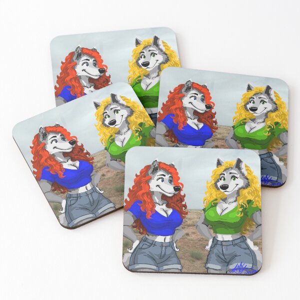Item preview, Wolf Woman Twins designed and sold by KlakkDrawsStuff.