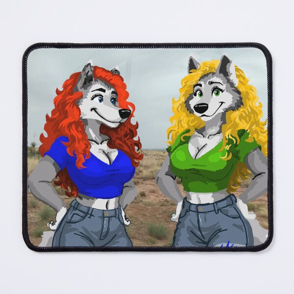 Item preview, Wolf Woman Twins designed and sold by KlakkDrawsStuff.