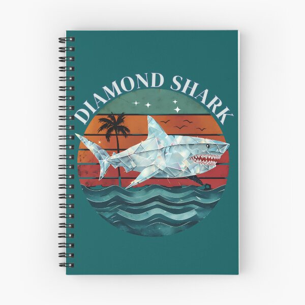 Item preview, Diamond Shark Retro Beach Sunset Geometric designed and sold by EchoPrint Co..