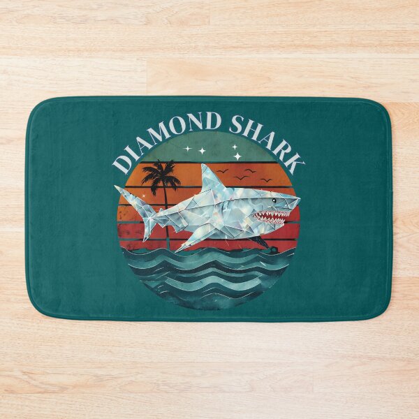 Item preview, Diamond Shark Retro Beach Sunset Geometric designed and sold by EchoPrint Co..