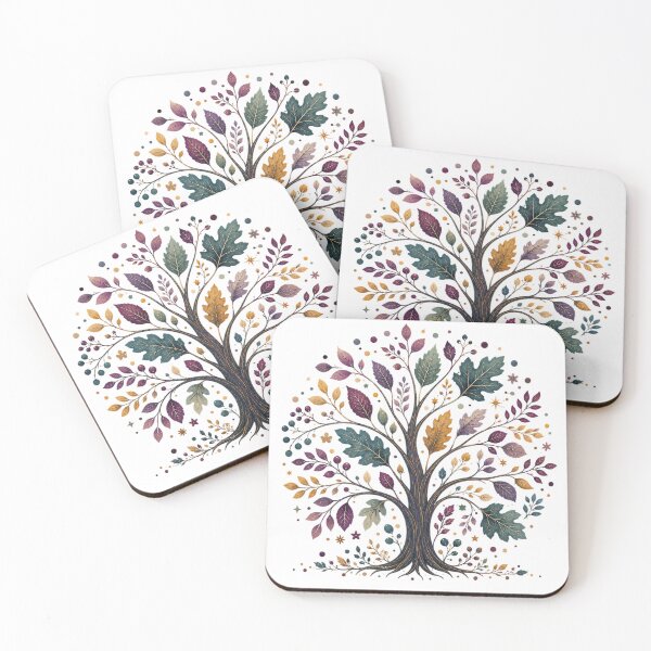 Item preview, Mystical Autumn Tree Watercolor Art designed and sold by PetalGarden.