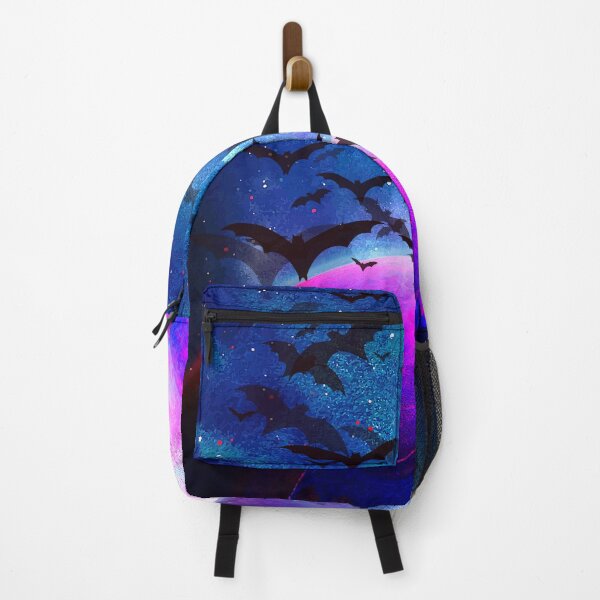 Item preview, surreal cosmic planet with flying bats galaxy designed and sold by FahdSpaceArt.