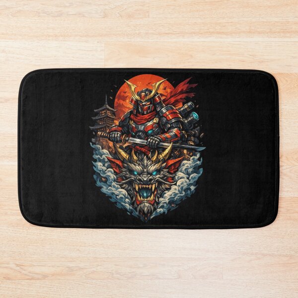 Item preview, Cyber Samurai Dragon Guardian | Futuristic Japanese Art designed and sold by zenithviv.