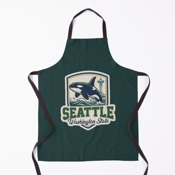 Item preview, Seattle Washington State - Vintage Orca Space Needle Crest designed and sold by The True American.