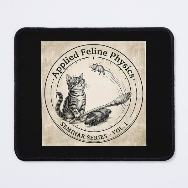 Item preview, Funny Physics Cat Scientist Meme designed and sold by Wild Pixel Studio.