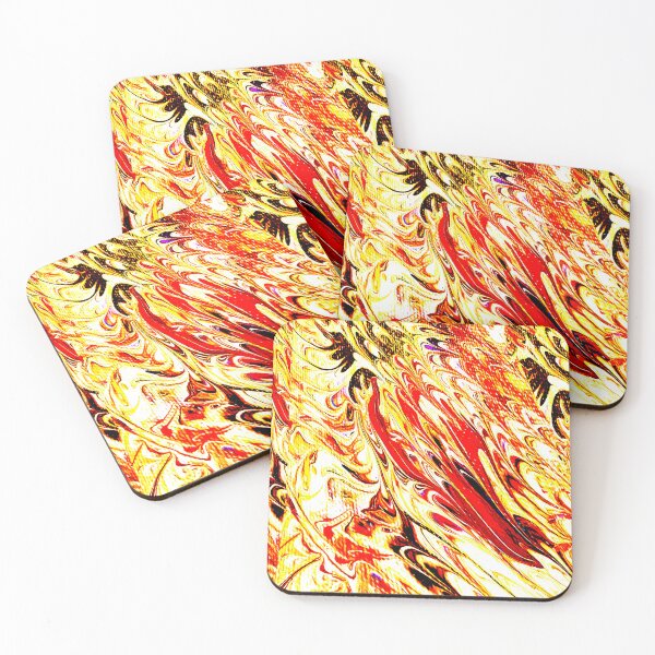 Item preview, Abstract Expressionist Illustration, Fire and Light, Modernist Painting designed and sold by AMacGPhilly.
