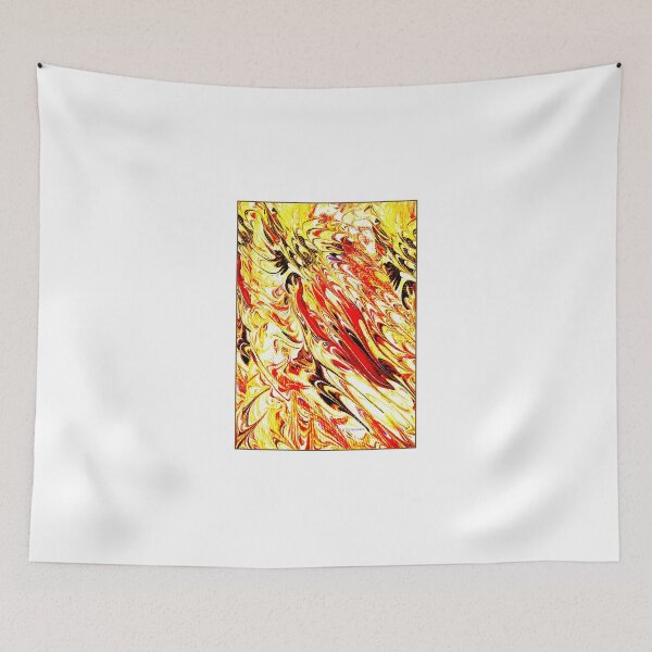 Item preview, Abstract Expressionist Illustration, Fire and Light, Modernist Painting designed and sold by AMacGPhilly.