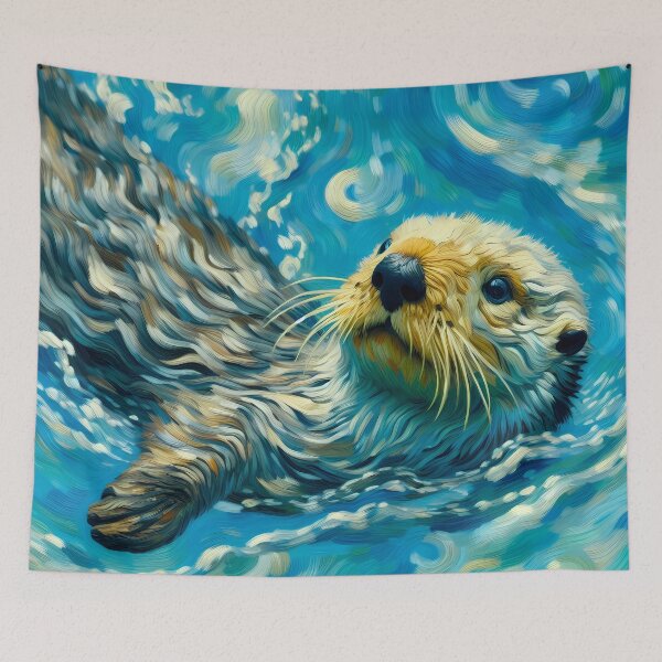 Item preview, Sea Otter Art #9 | Otter Lovers designed and sold by ksgraphics222.