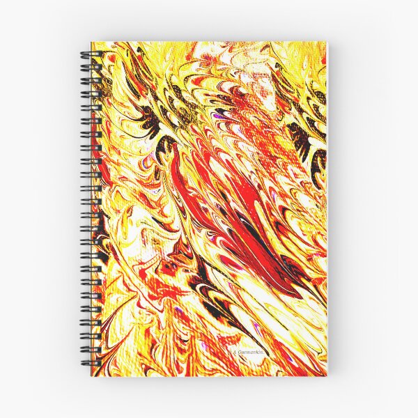 Item preview, Abstract Expressionist Illustration, Fire and Light, Modernist Painting designed and sold by AMacGPhilly.
