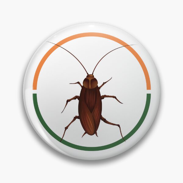 Item preview, Cockroach Janta Party | CJP Retro Insect Logo Design | Funny Bug Artwork designed and sold by UI Expert.