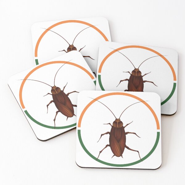 Item preview, Cockroach Janta Party | CJP Retro Insect Logo Design | Funny Bug Artwork designed and sold by UI Expert.