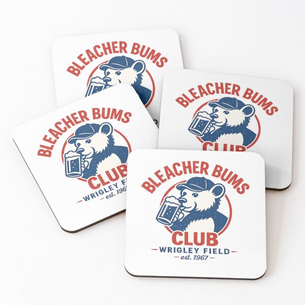 Item preview, Bleacher Bums Club Wrigley Field Vintage Baseball Drinking Shirt designed and sold by GhostDawgs.
