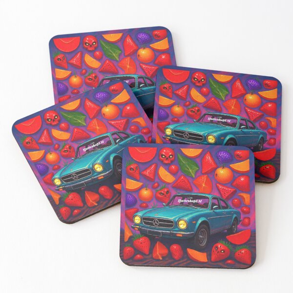 Item preview, Retro Vintage Car Amidst Surreal Fruit designed and sold by QutteshopLM .