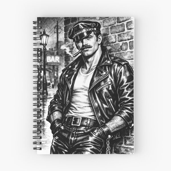 Item preview, Gay Leather Bar Daddy Back Alley Leder Pride Graphic Design designed and sold by ItsAKinkThing.
