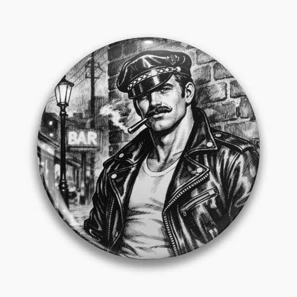 Item preview, Gay Leather Bar Daddy Back Alley Leder Pride Graphic Design designed and sold by ItsAKinkThing.