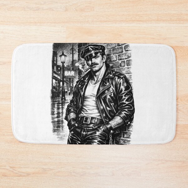 Item preview, Gay Leather Bar Daddy Back Alley Leder Pride Graphic Design designed and sold by ItsAKinkThing.