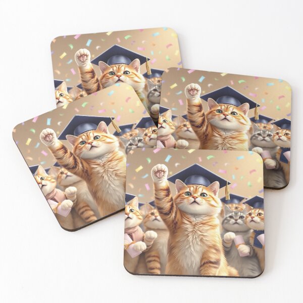 Item preview, Happy Graduating Cats - Group Celebration designed and sold by Tama-sirth.
