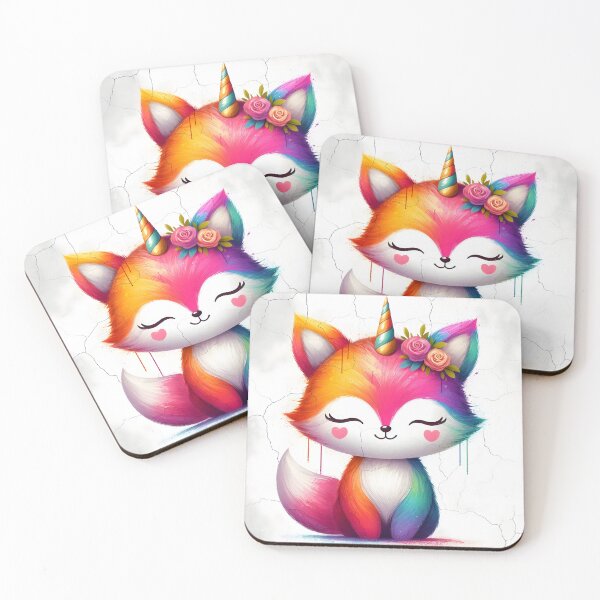 Item preview, Zen Unicorn Fox, Ai Generated Art designed and sold by ACC .