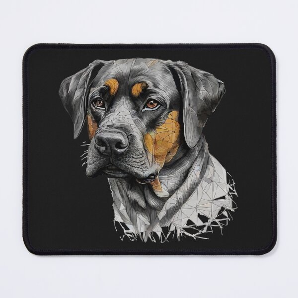 Item preview, Geometric Rottweiler – Modern Pet Art designed and sold by Tklezardesigns.