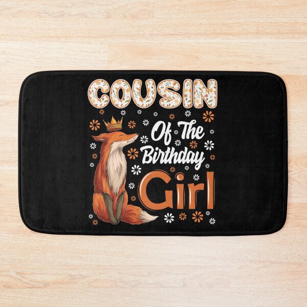 Item preview, Cousin Of The Birthday Girl Cute Fox Princess Crown Floral Birthday Party designed and sold by GalenoHenley.