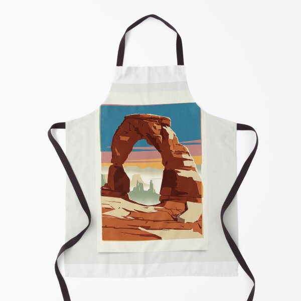 Item preview, Vintage National Park Desert Arch WPA Poster designed and sold by FoxglovePress.