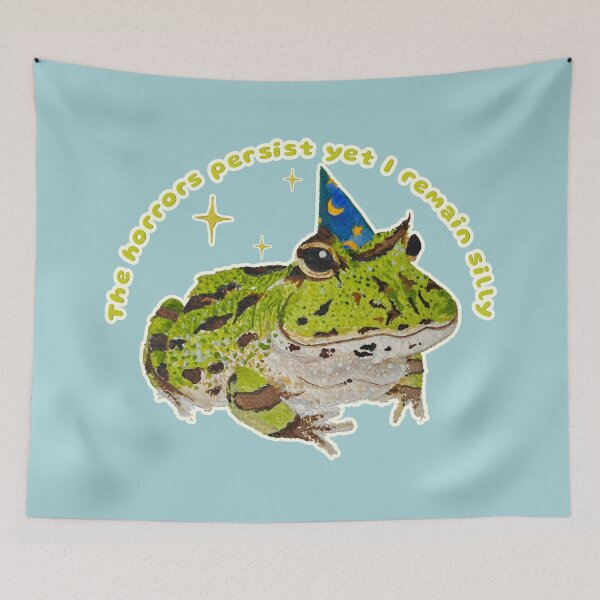 Item preview, The Horrors Persist, Yet I Remain Silly (Wizard Horace) designed and sold by Blackberries & Moss.