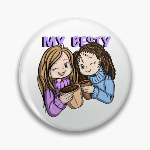 Item preview, My besty interesting print for girls best friends t shirt designed and sold by Maryart8.