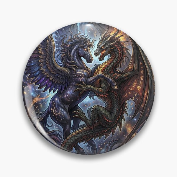 Item preview, A Joint Performance by Pegasus and the Dragon designed and sold by LOVEARTDESIGN.