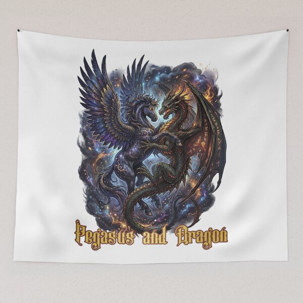 Item preview, A Joint Performance by Pegasus and the Dragon designed and sold by LOVEARTDESIGN.